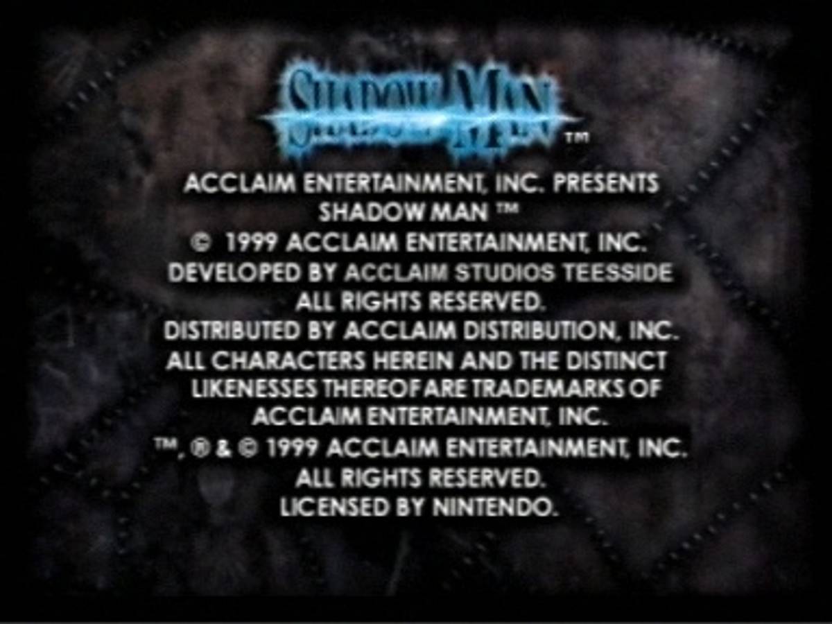 Shadow Man ROM - N64 screenshot 1
