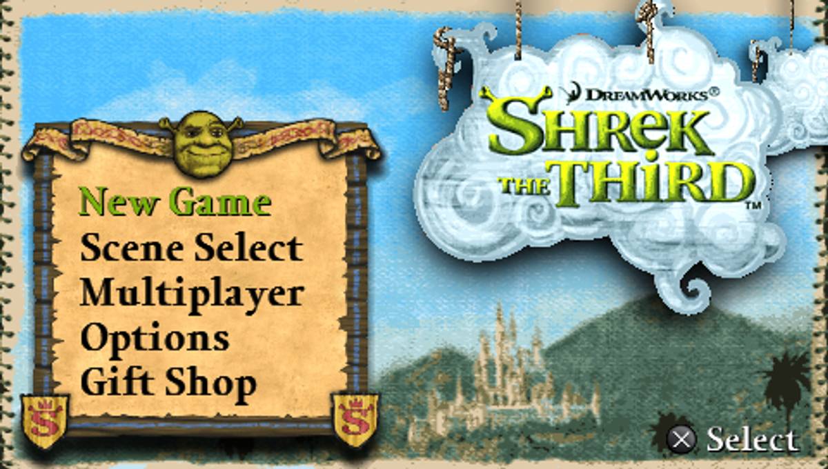 Shrek the Third ISO - PSP screenshot 1