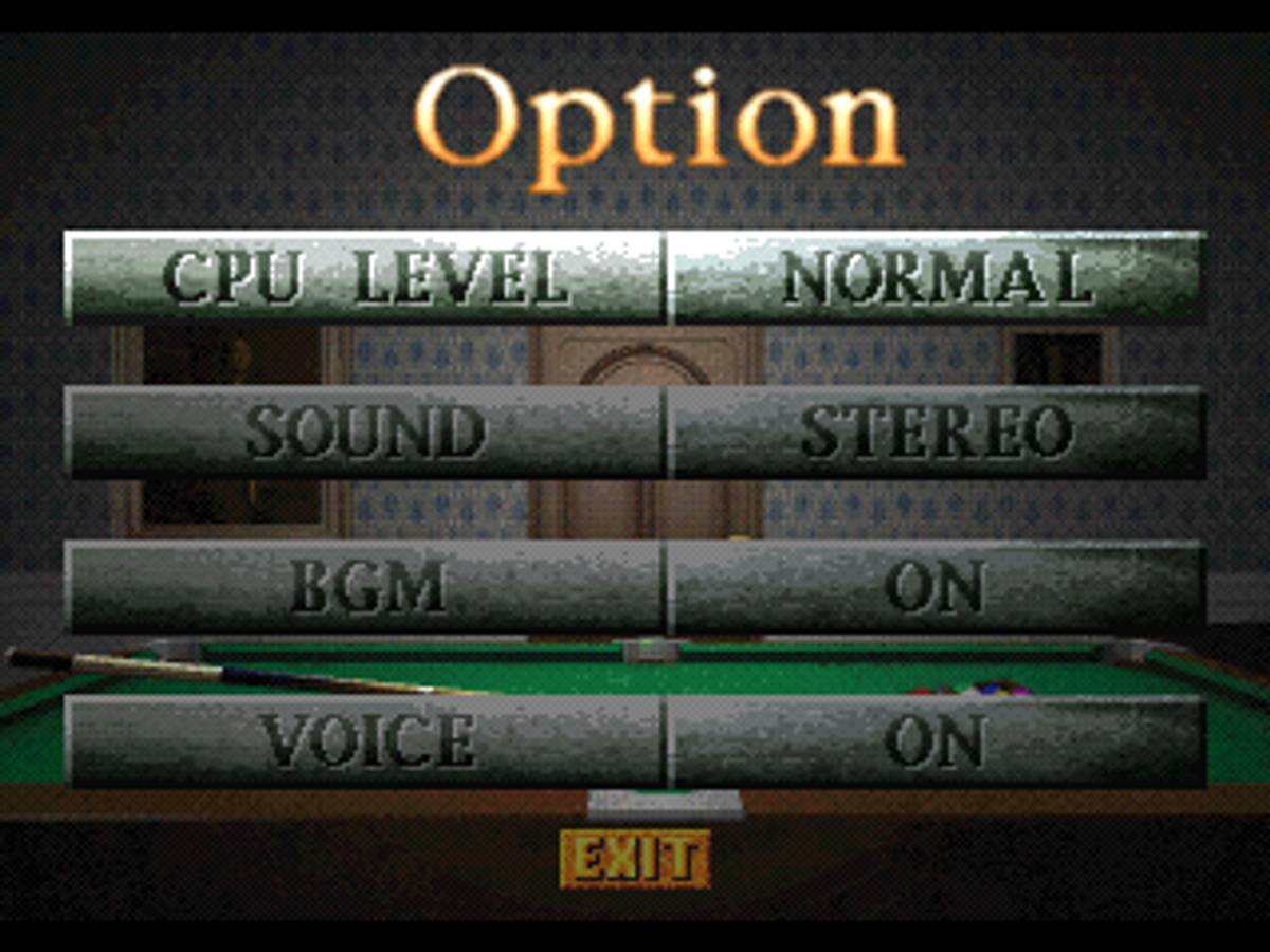 Side Pocket 3: 3D Polygon Billiard Game ISO - PS1 screenshot 2