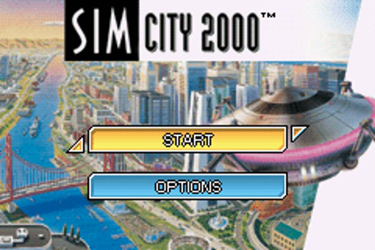SimCity 2000 ROM - GBA screenshot 1