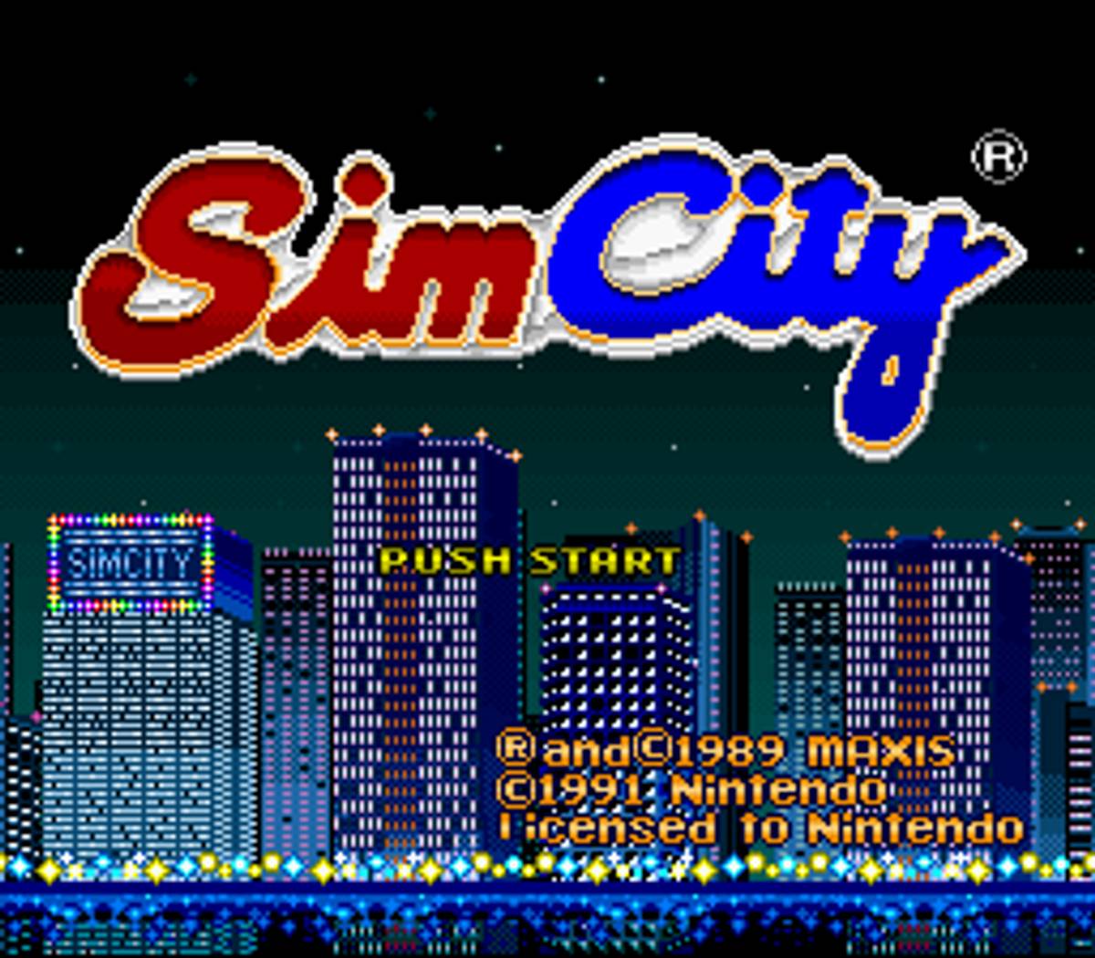 SimCity ROM - SNES screenshot 1