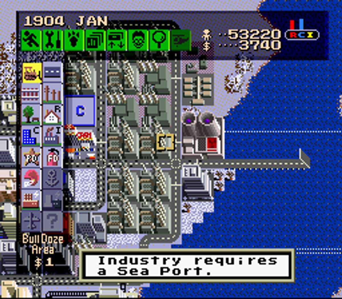 SimCity ROM - SNES screenshot 8