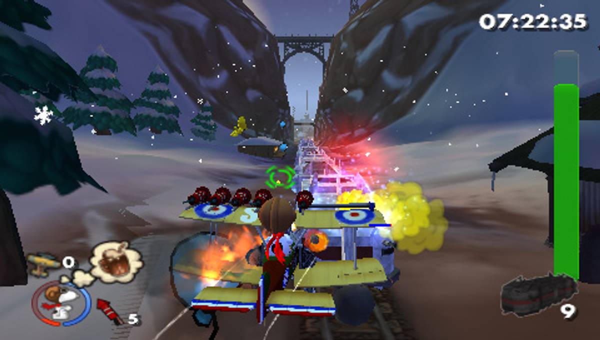 Snoopy vs. the Red Baron ISO - PSP screenshot 3