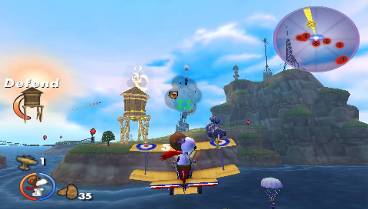 Snoopy vs. the Red Baron ISO - PSP screenshot 4