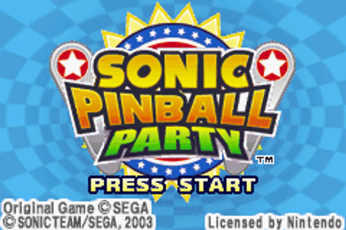 Sonic Pinball Party ROM - GBA screenshot 1