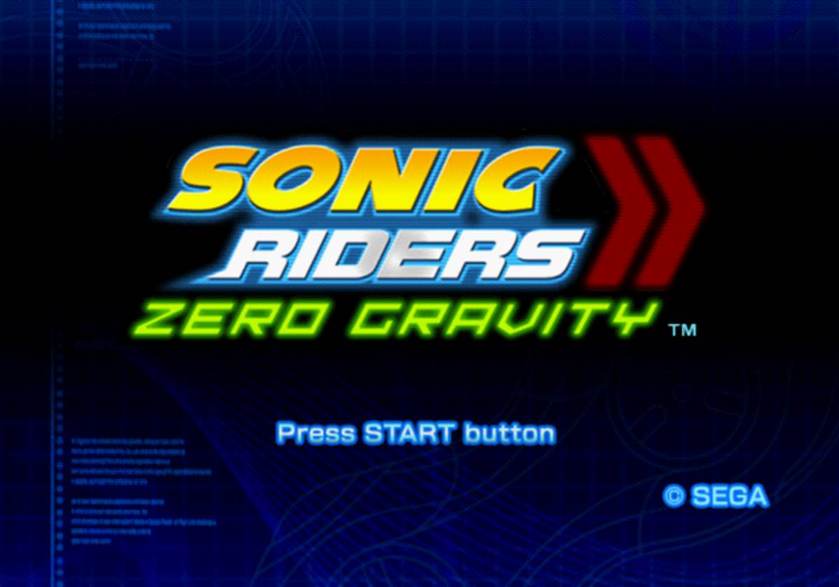 Sonic Riders: Zero Gravity ISO - PS2 screenshot 1
