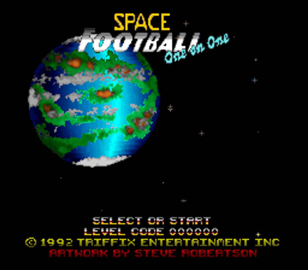 Space Football: One on One ROM - SNES screenshot 1