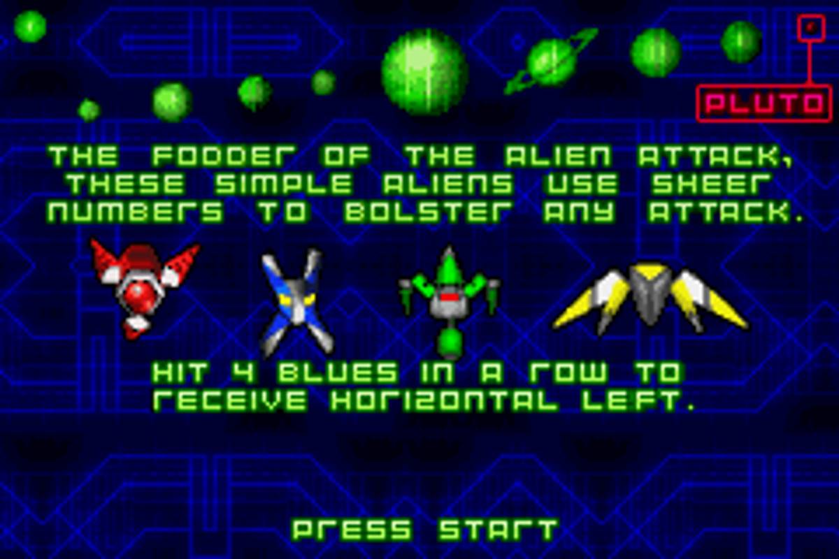 Space Invaders ROM - GBA screenshot 3