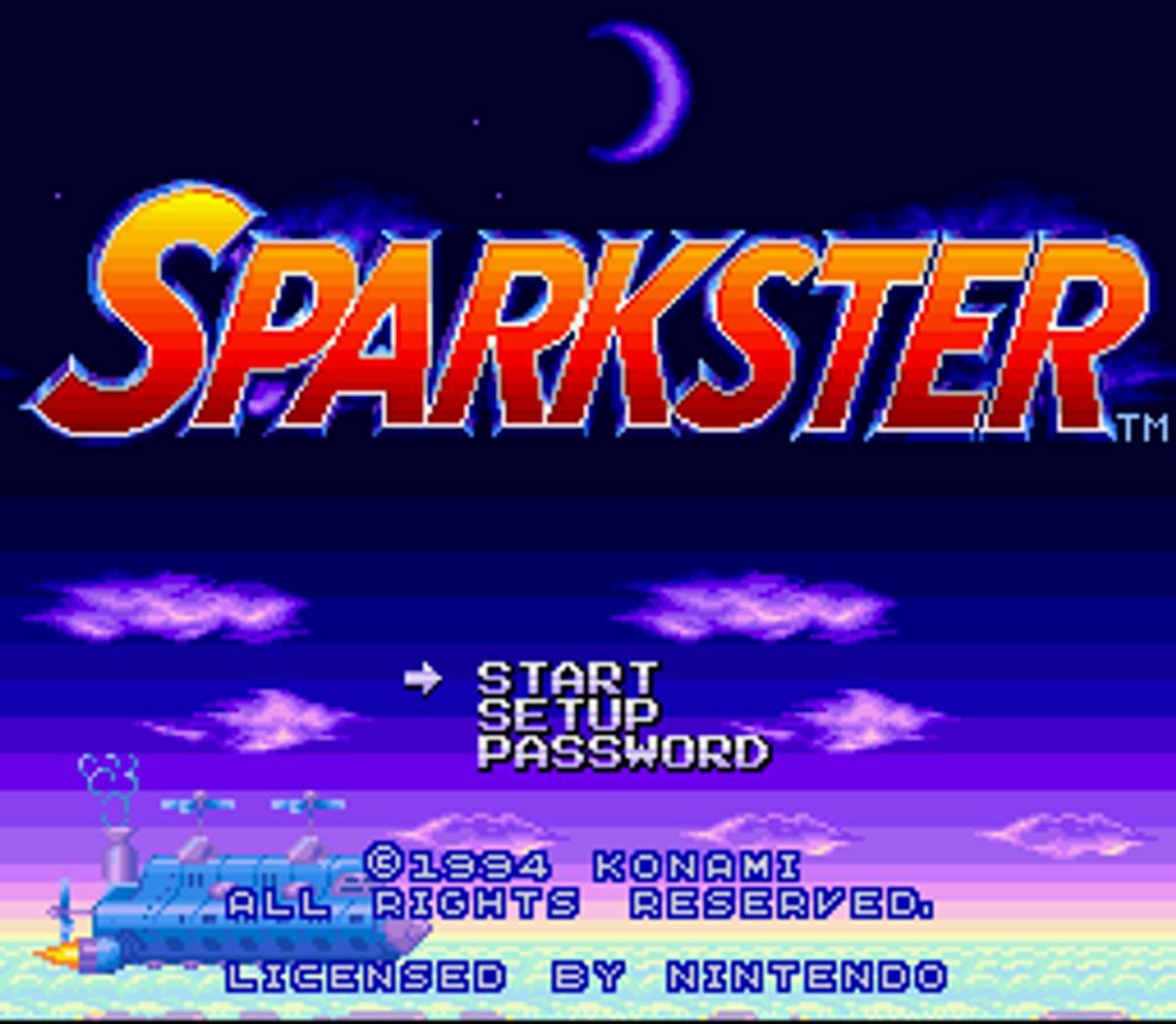 Sparkster ROM - SNES screenshot 1