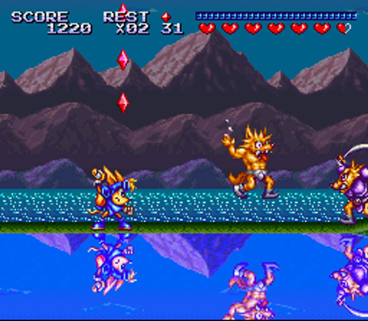 Sparkster ROM - SNES screenshot 3
