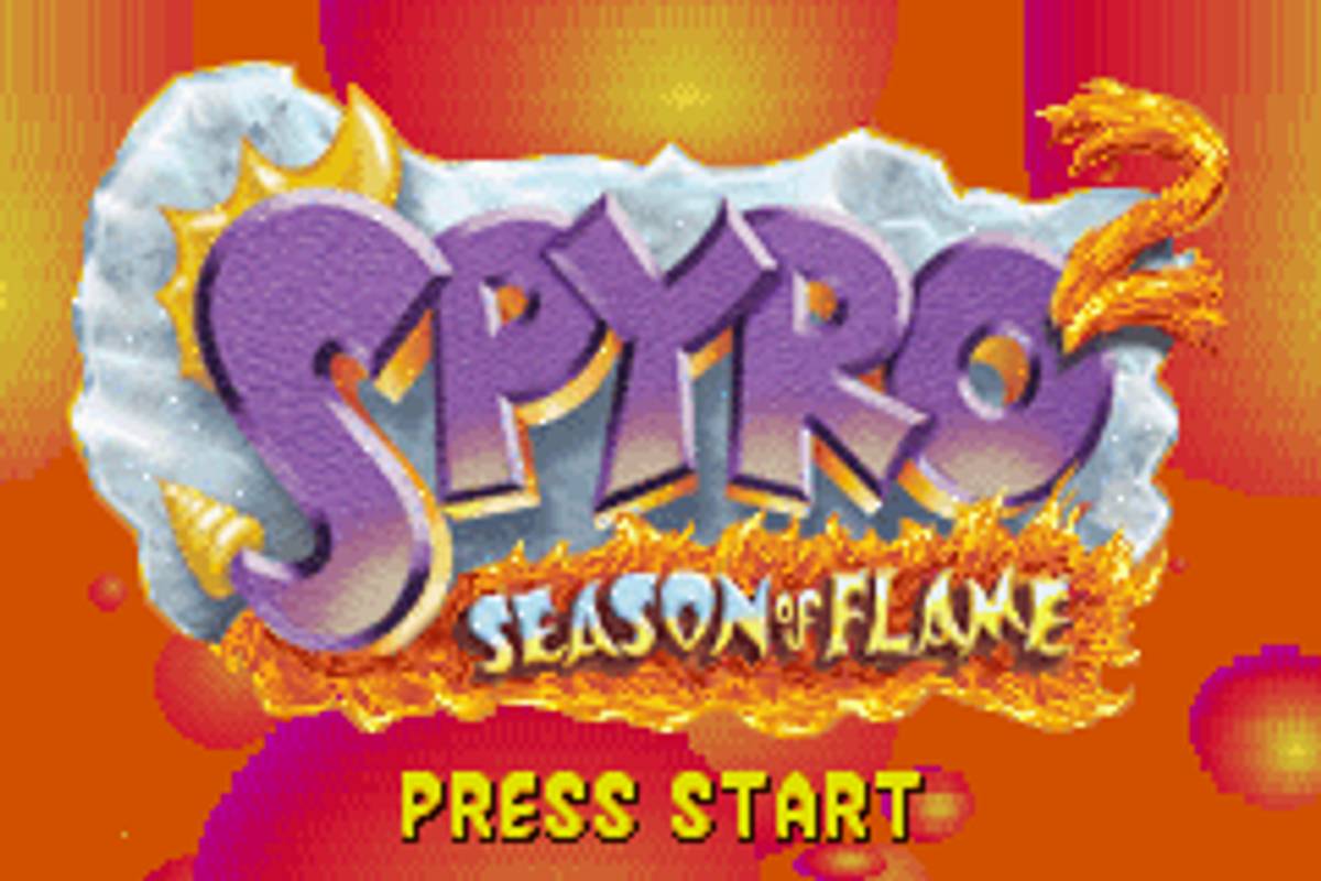 Spyro 2: Season of Flame ROM - GBA screenshot 1