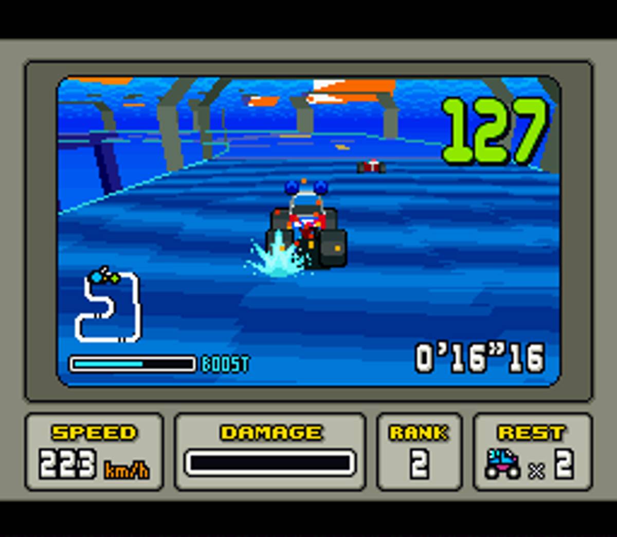 Stunt Race FX ROM - SNES screenshot 6