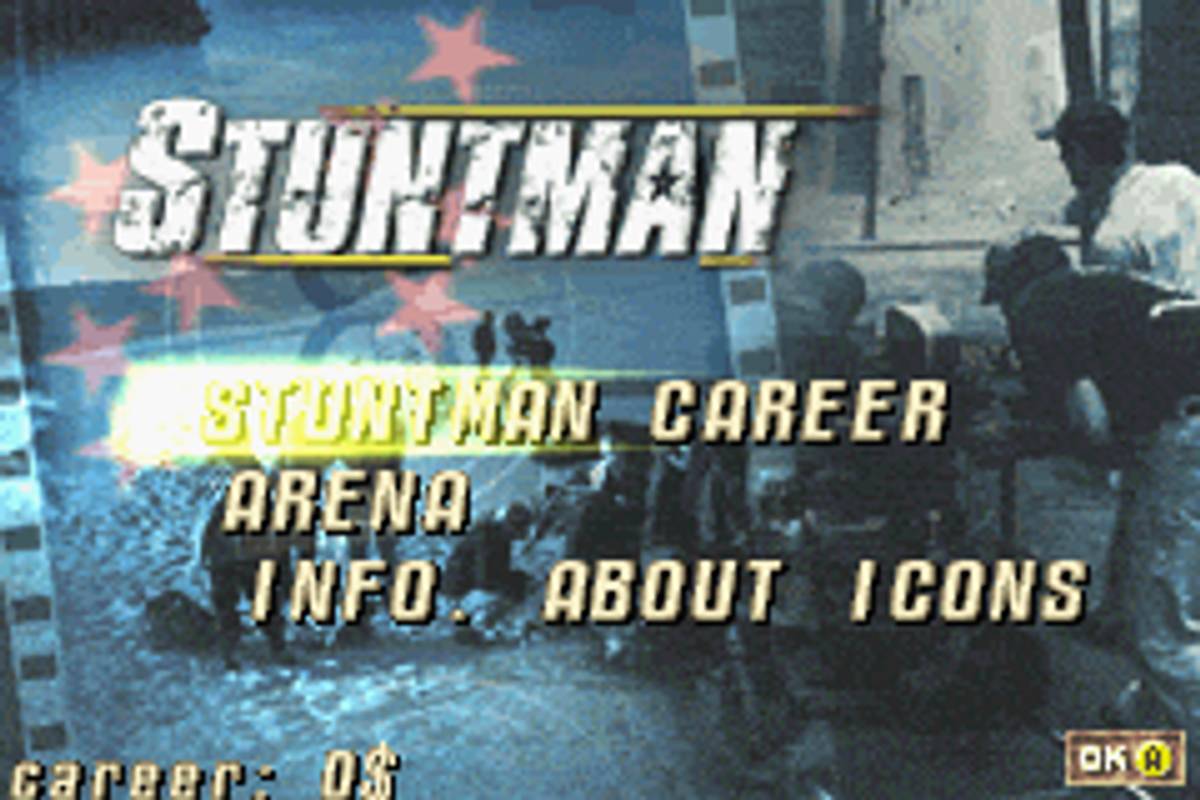 Stuntman ROM - GBA screenshot 1