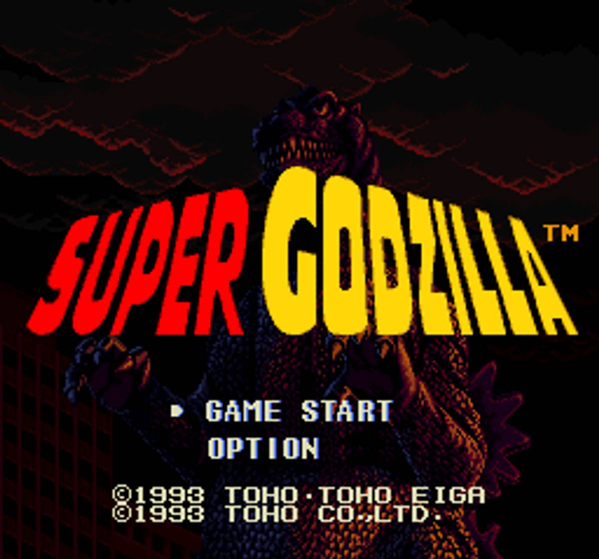 Super Godzilla ROM - SNES screenshot 1