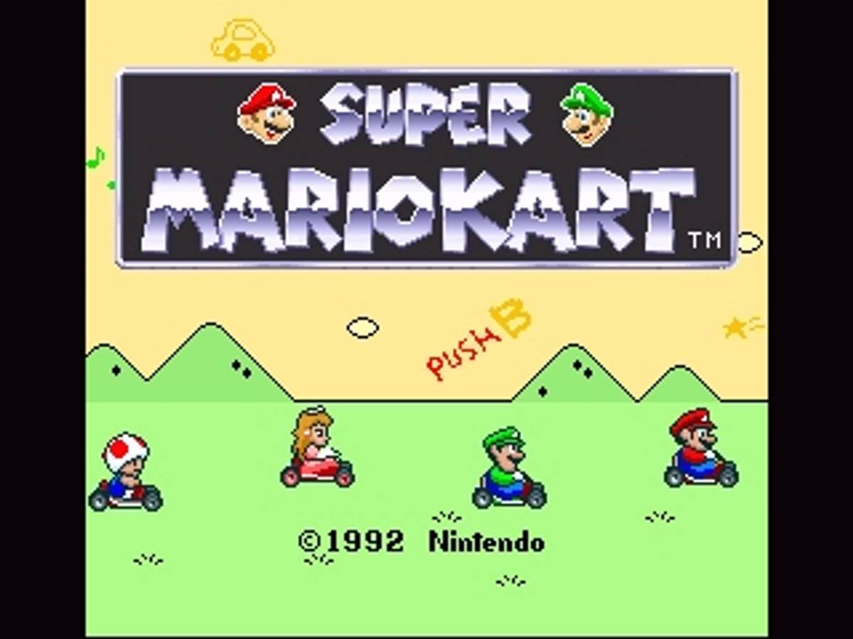 Super Mario Kart ROM - SNES screenshot 1