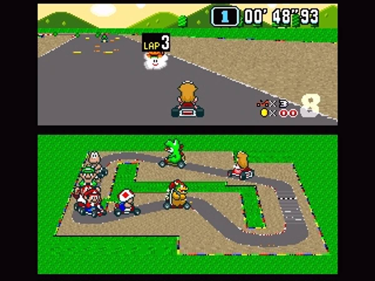 Super Mario Kart ROM - SNES screenshot 6