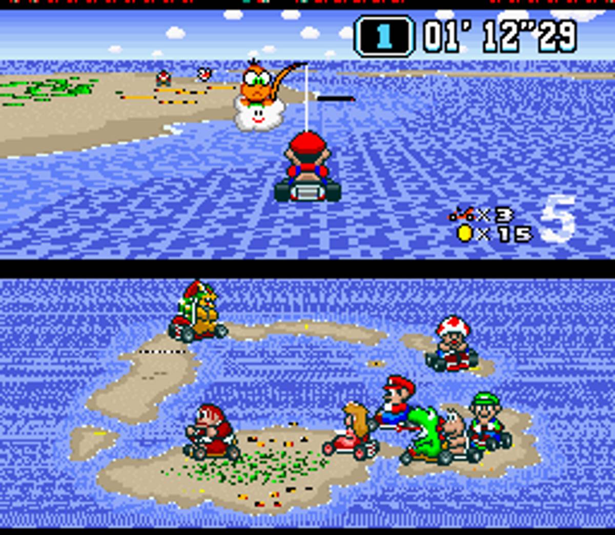 Super Mario Kart ROM - SNES screenshot 7