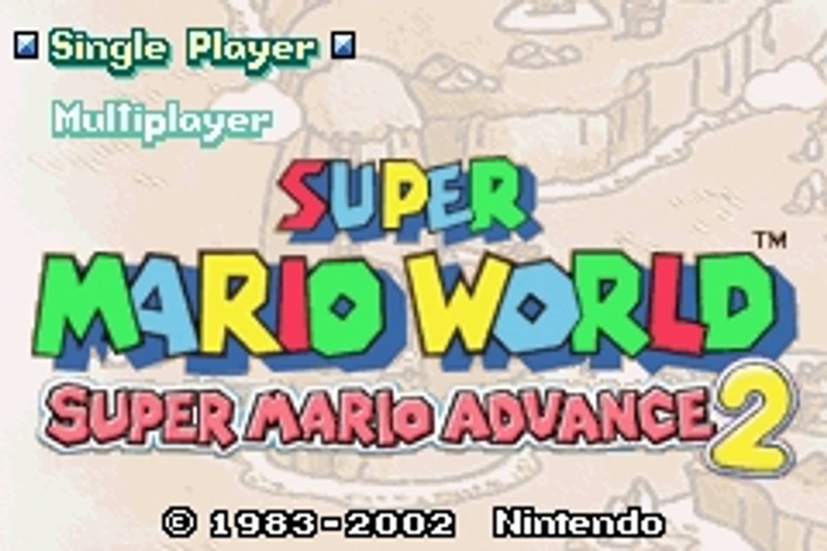 Super Mario World: Super Mario Advance 2 ROM - GBA screenshot 1
