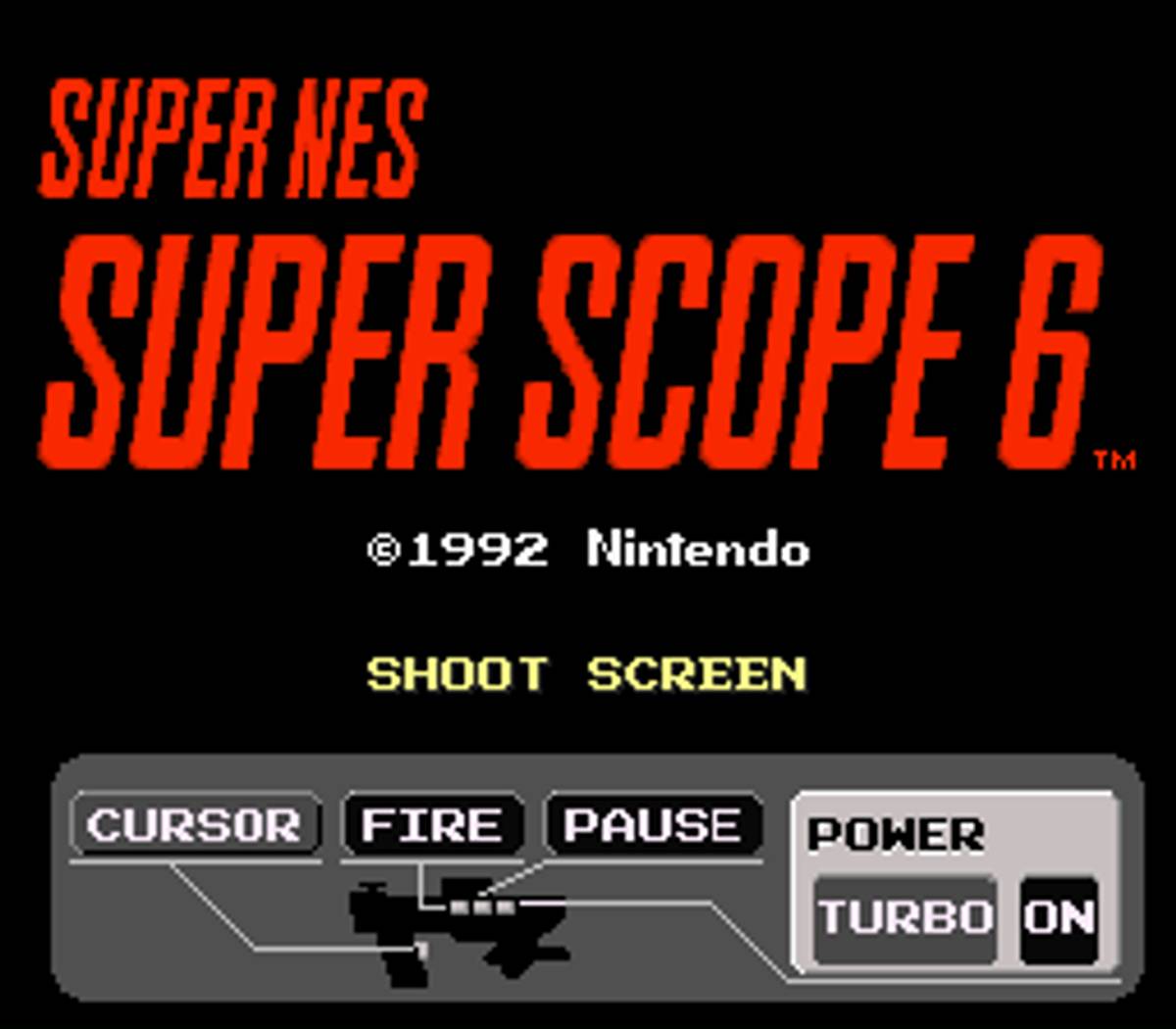 Super NES Super Scope 6 ROM - SNES screenshot 1