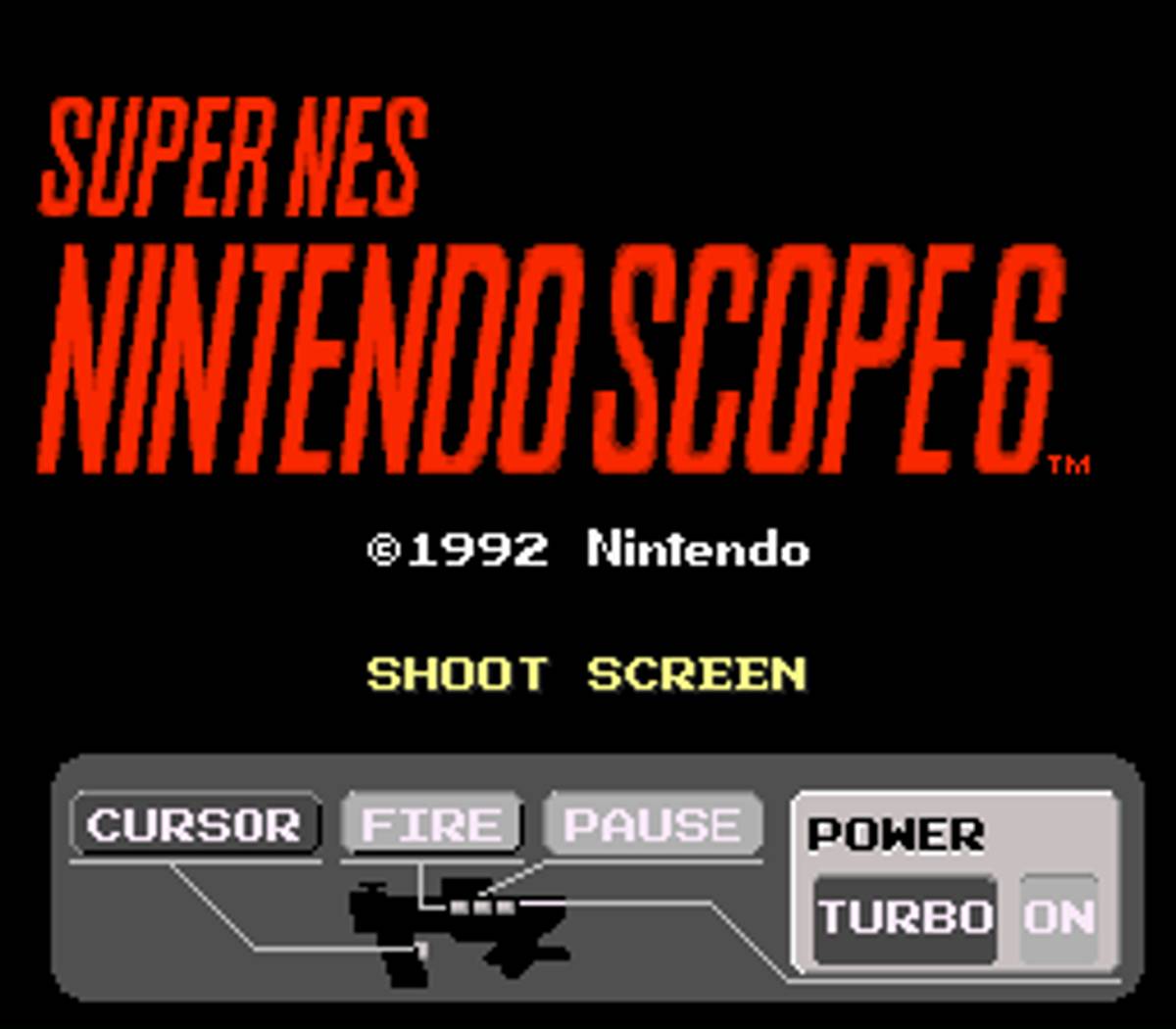 Super NES Super Scope 6 ROM - SNES screenshot 2