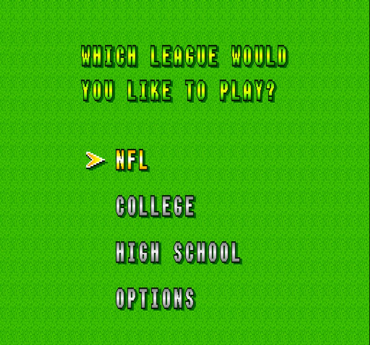 Super Play Action Football ROM - SNES screenshot 3