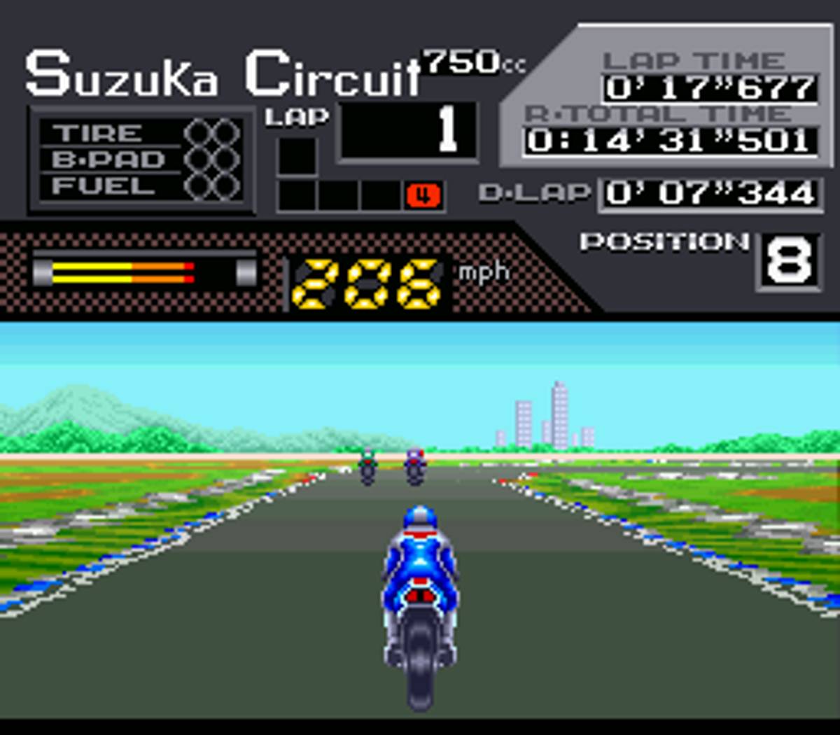 Suzuka 8 Hours ROM - SNES screenshot 10