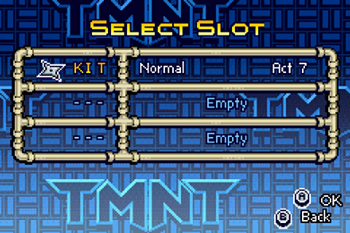 TMNT ROM - GBA screenshot 2