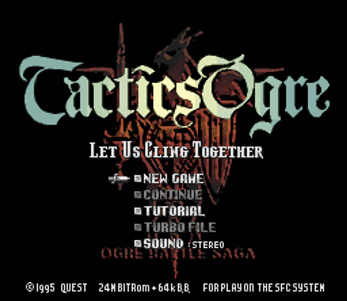 Tactics Ogre ROM - SNES screenshot 1