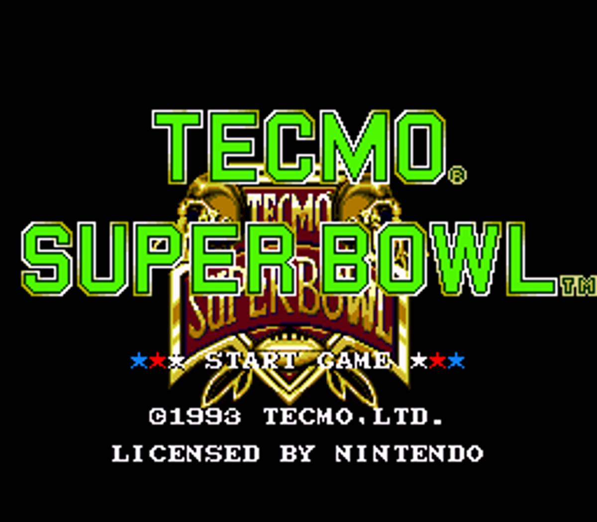 Tecmo Super Bowl ROM - SNES screenshot 1