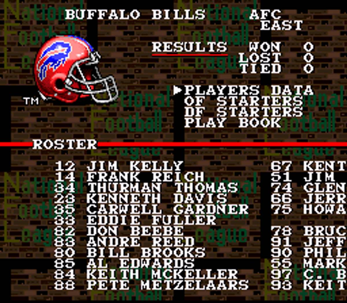 Tecmo Super Bowl ROM - SNES screenshot 7
