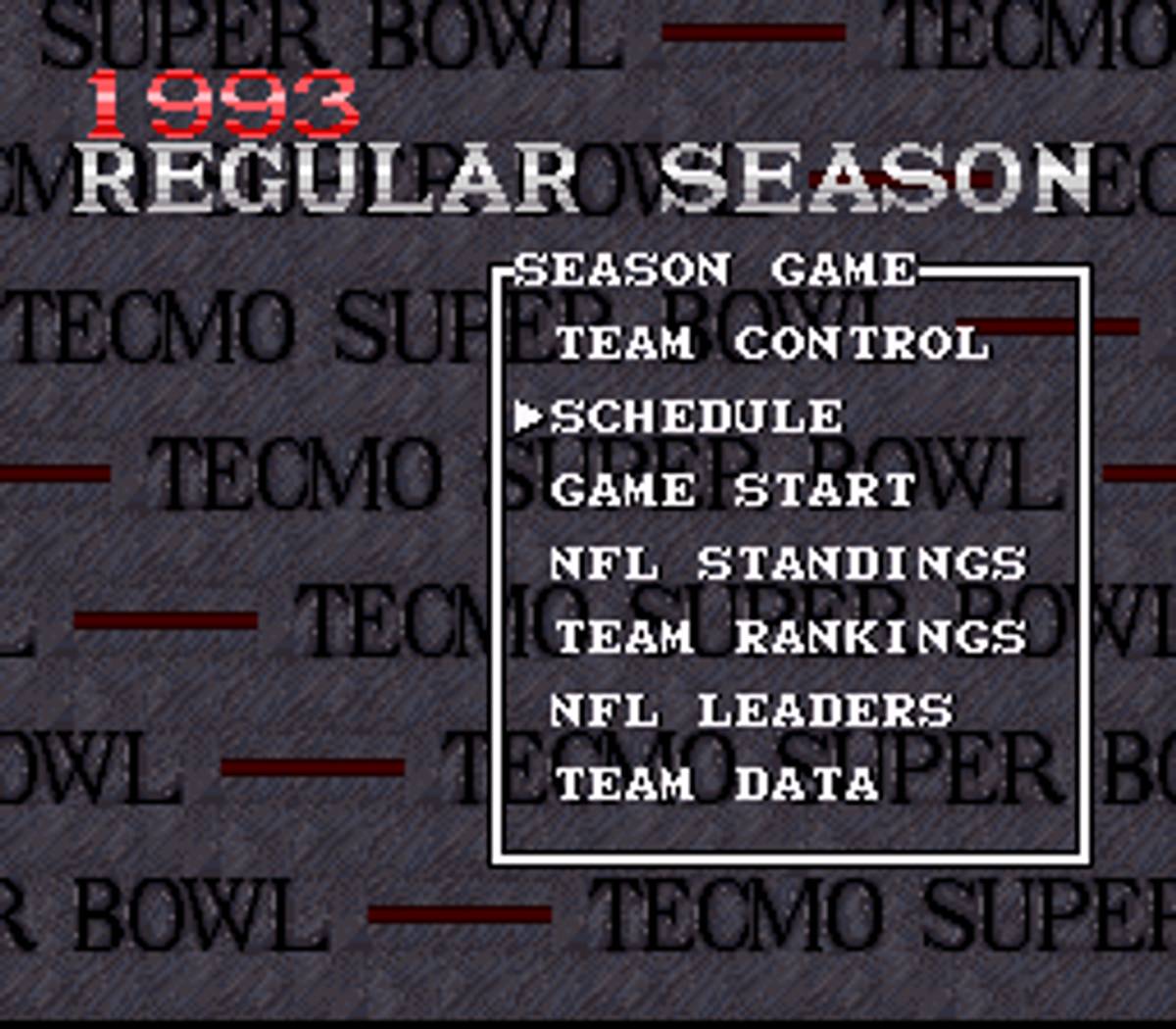 Tecmo Super Bowl ROM - SNES screenshot 9