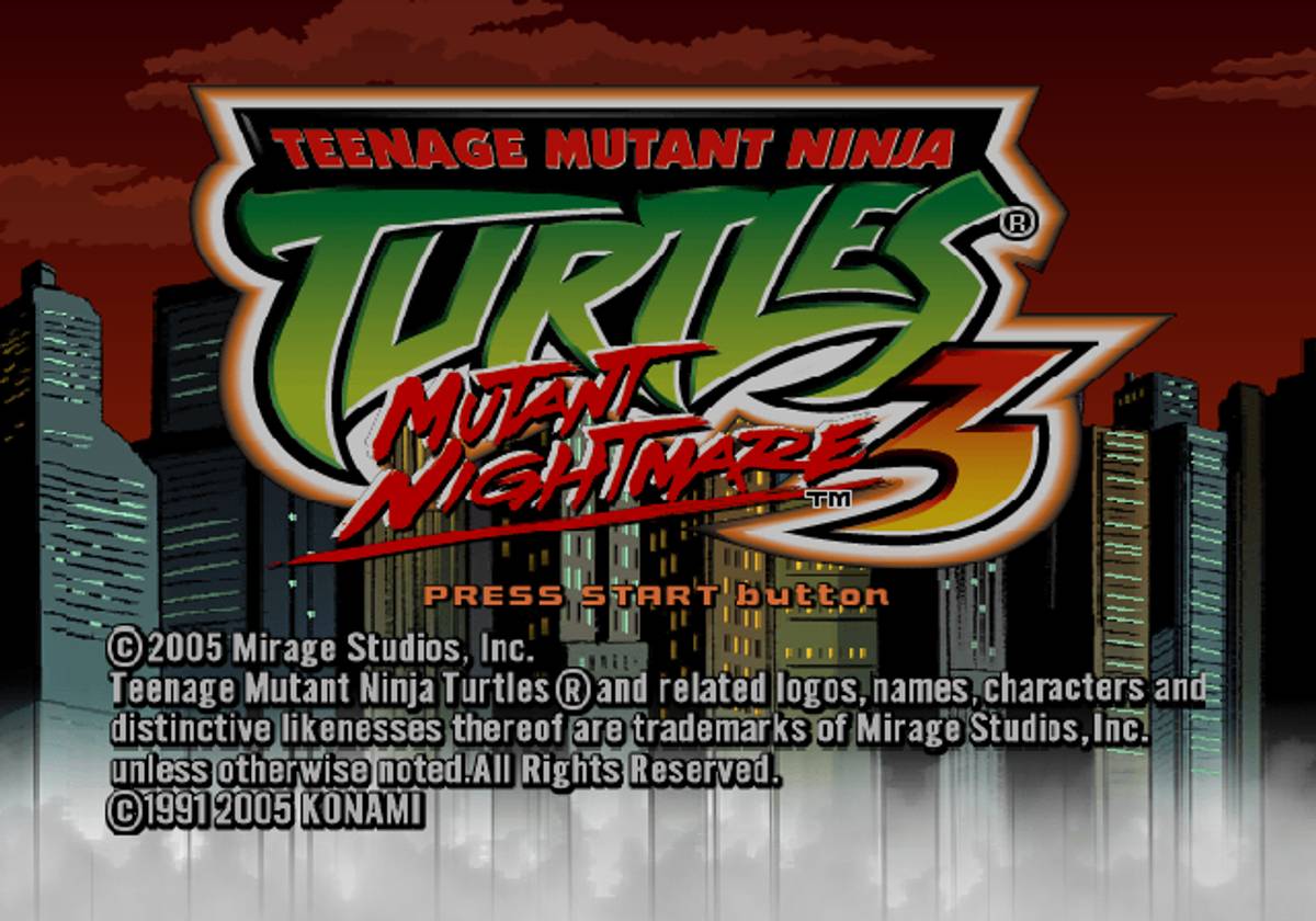 Teenage Mutant Ninja Turtles 3: Mutant Nightmare ISO - PS2 screenshot 1