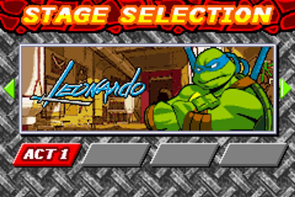 Teenage Mutant Ninja Turtles ROM - GBA screenshot 3