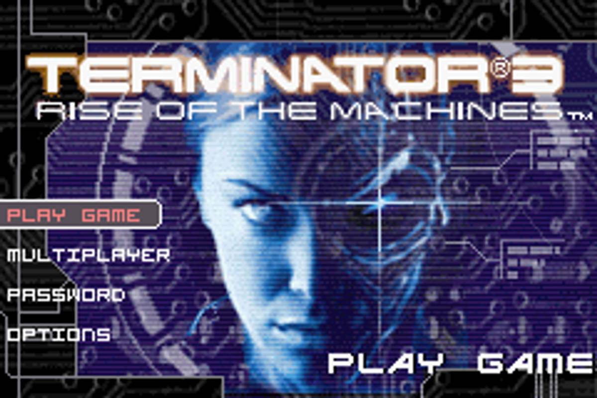 Terminator 3: Rise of the Machines ROM - GBA screenshot 1