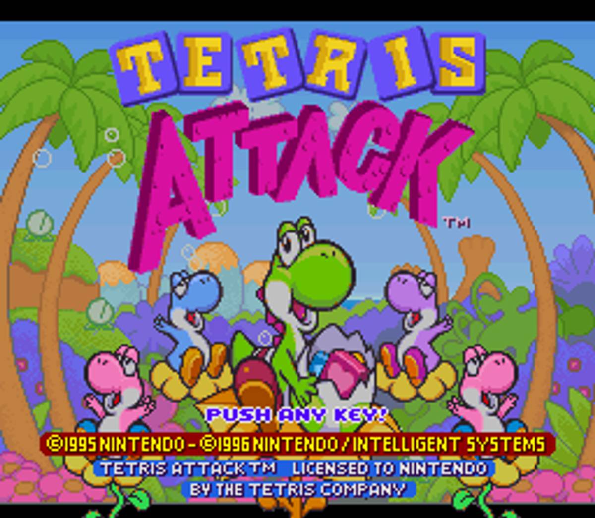 Tetris Attack ROM - SNES screenshot 1