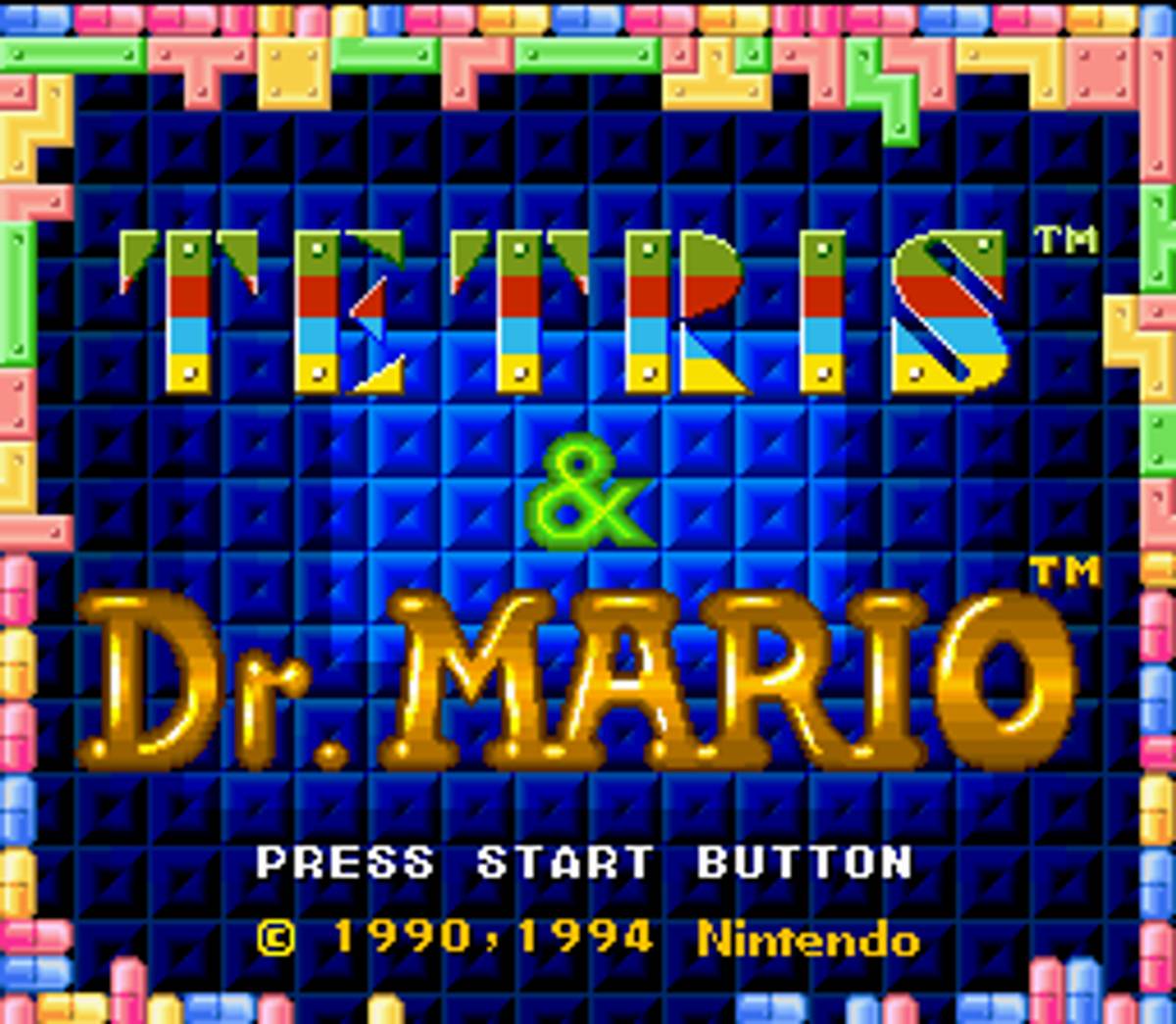 Tetris & Dr. Mario ROM - SNES screenshot 1