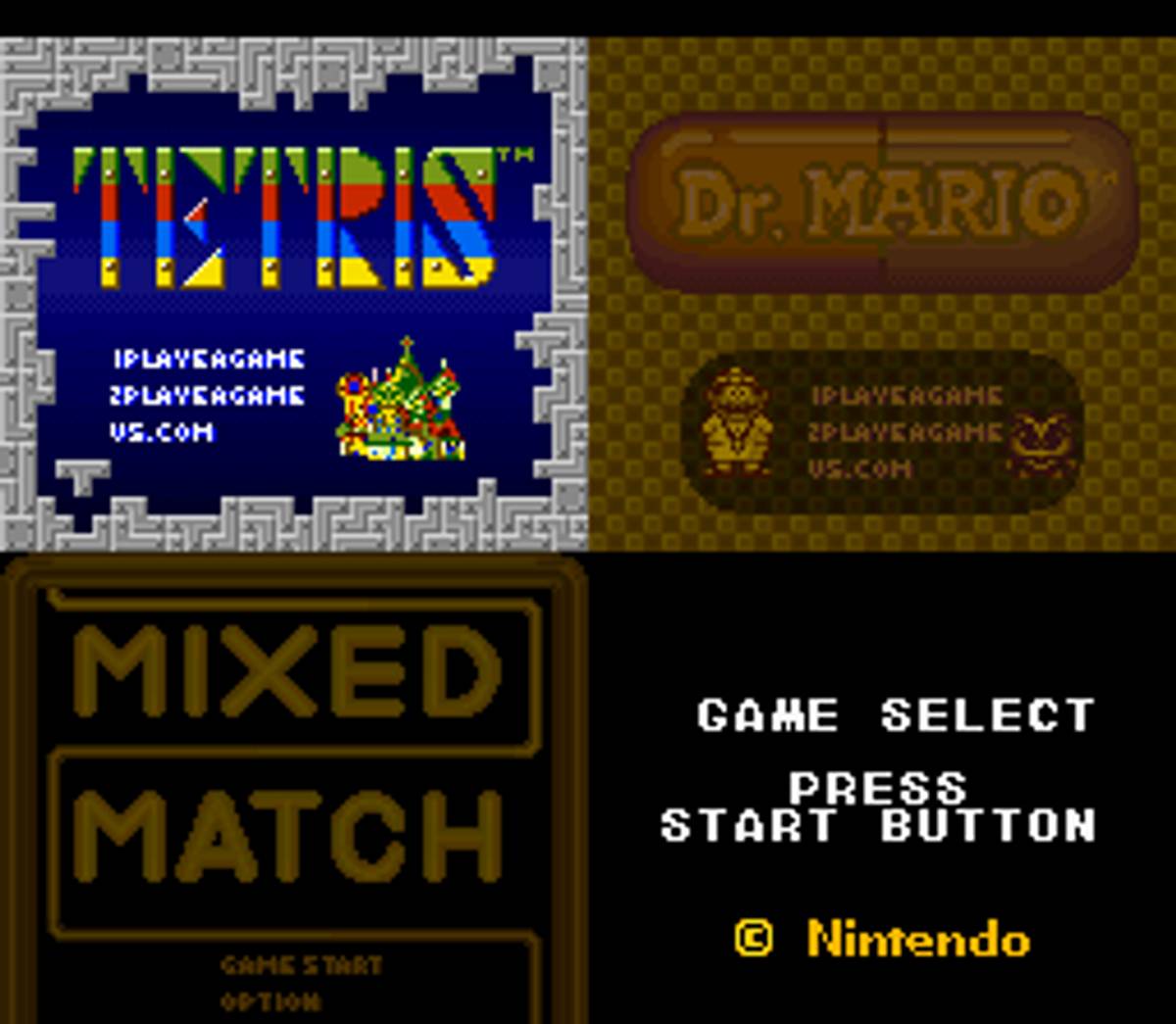 Tetris & Dr. Mario ROM - SNES screenshot 2