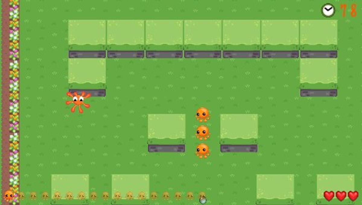The 2D Adventures of Rotating Octopus Character ISO - PSP screenshot 2