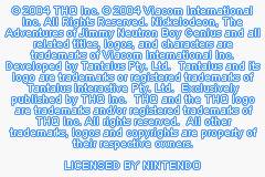 The Adventures of Jimmy Neutron: Boy Genius - Attack of the Twonkies ROM - GBA screenshot 1
