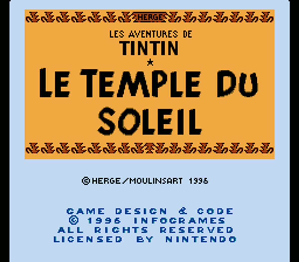 The Adventures of Tintin: Prisoners of the Sun ROM - SNES screenshot 1