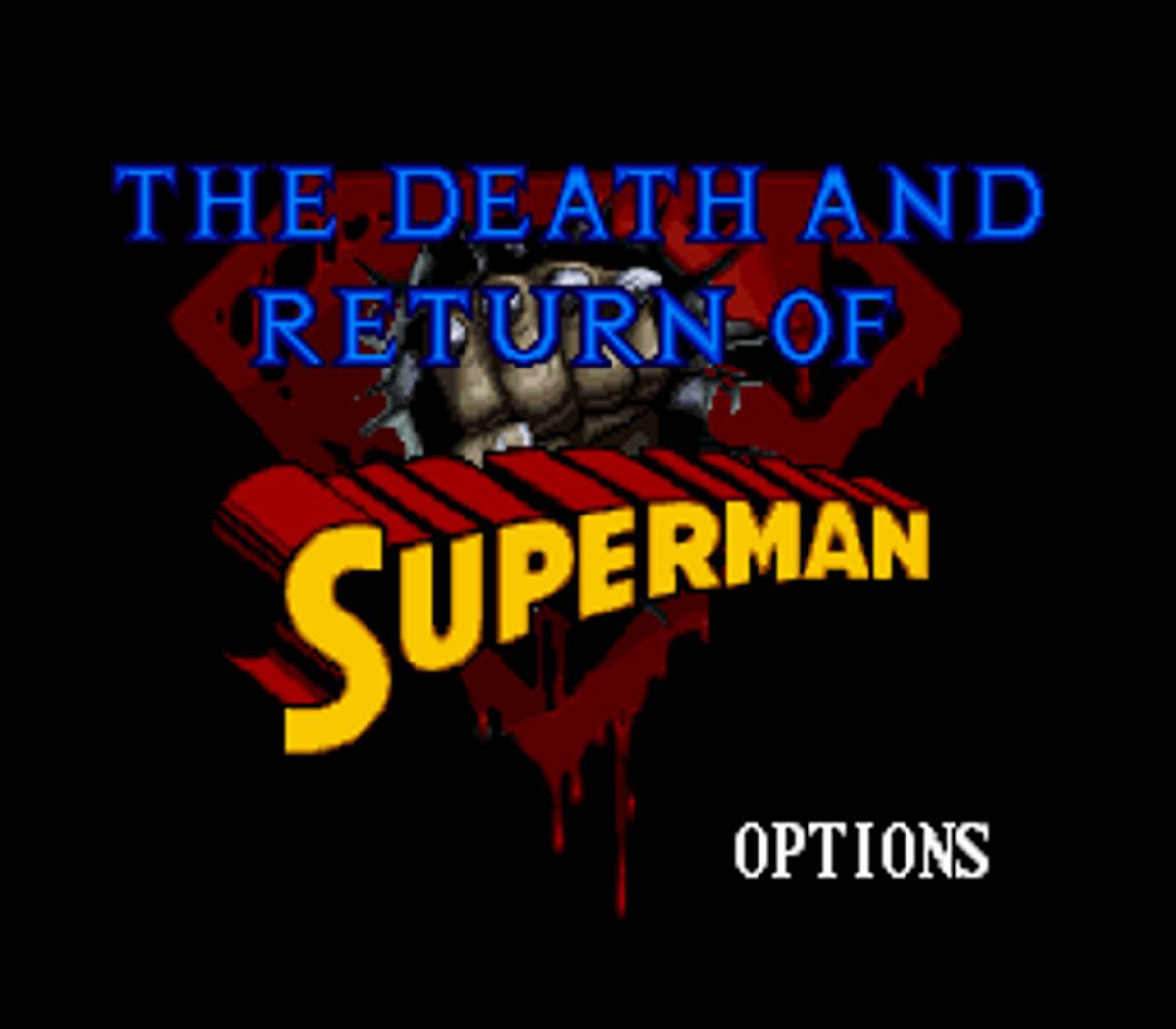 The Death and Return of Superman ROM - SNES screenshot 1