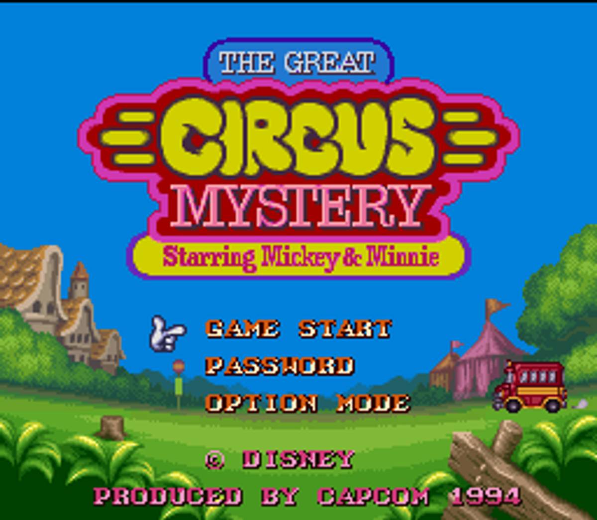 The Great Circus Mystery starring Mickey & Minnie ROM - SNES screenshot 1