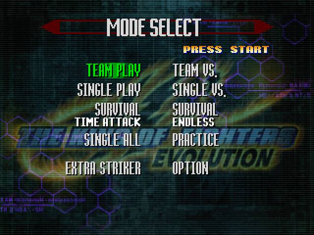 The King of Fighters: Evolution ISO - Dreamcast screenshot 2