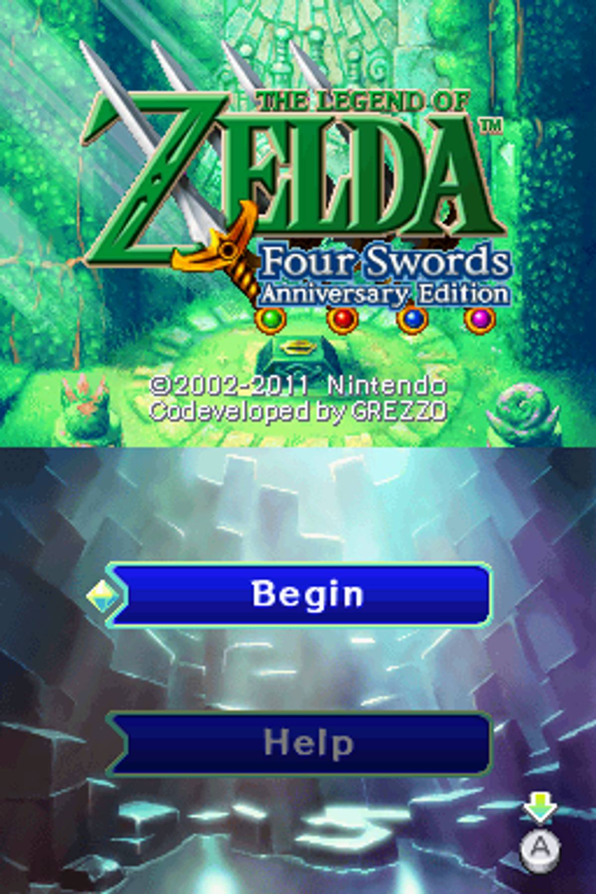 The Legend of Zelda: Four Swords - Anniversary Edition ROM - NDS screenshot 1