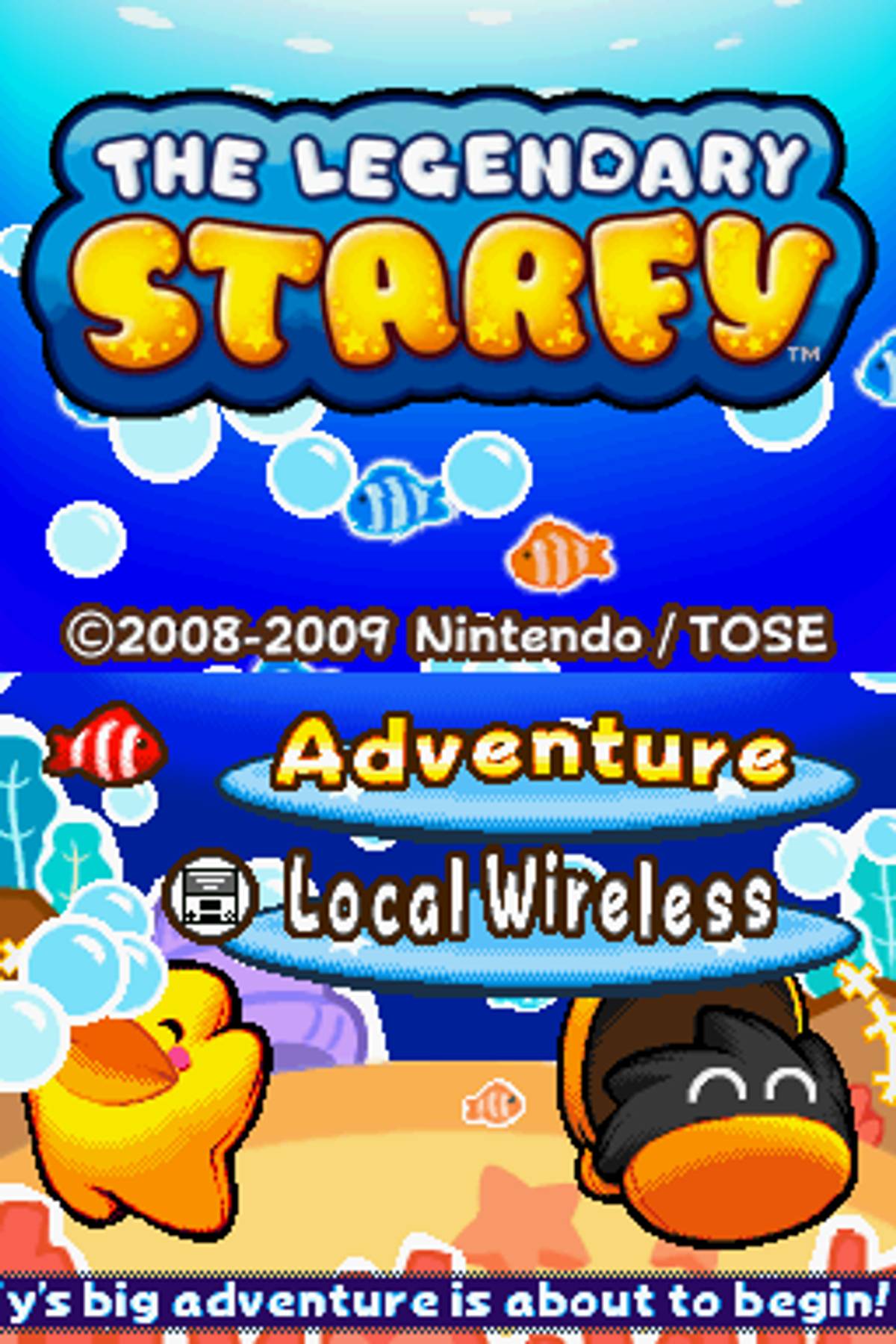 The Legendary Starfy ROM - NDS screenshot 1