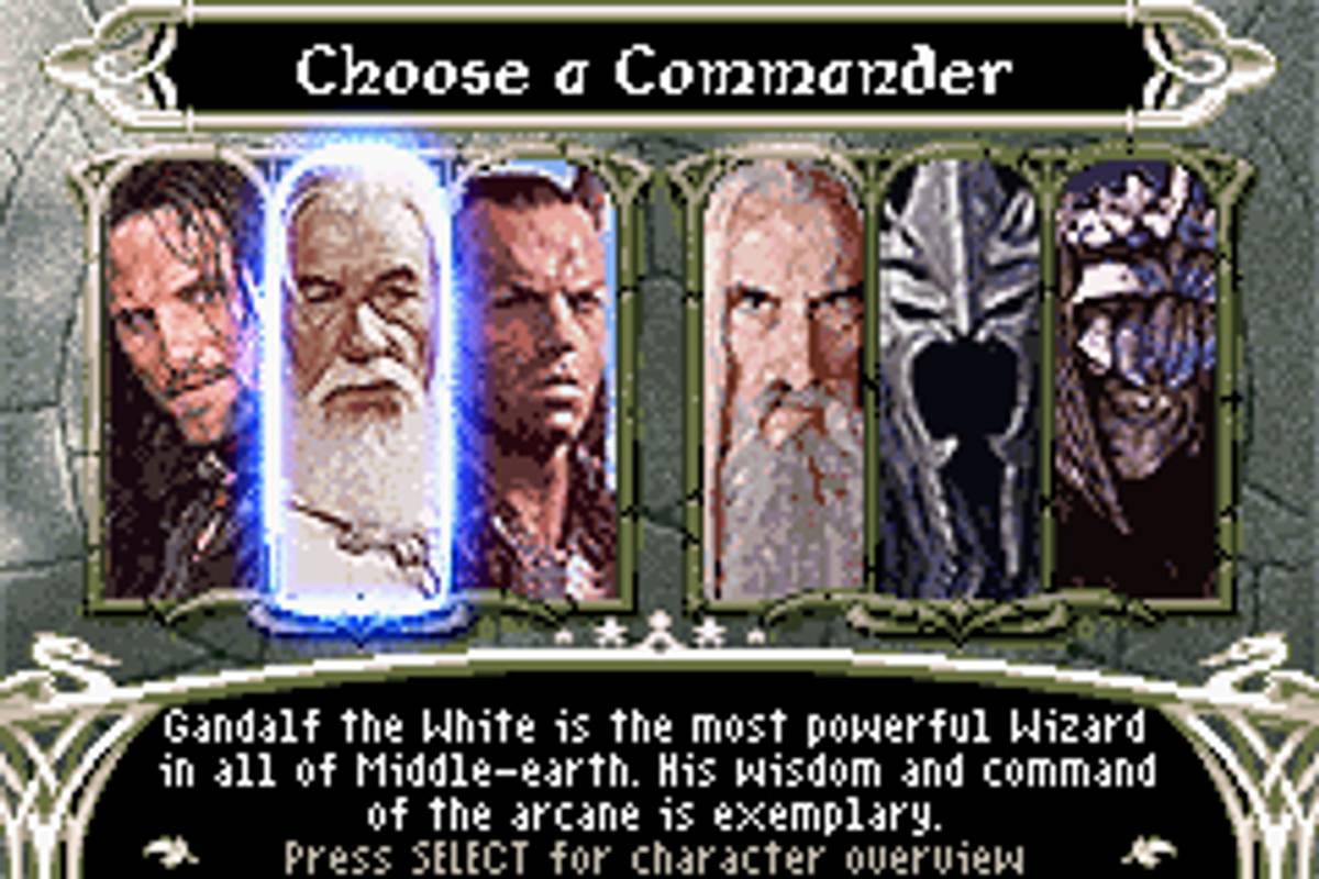 The Lord of the Rings: The Third Age ROM - GBA screenshot 1