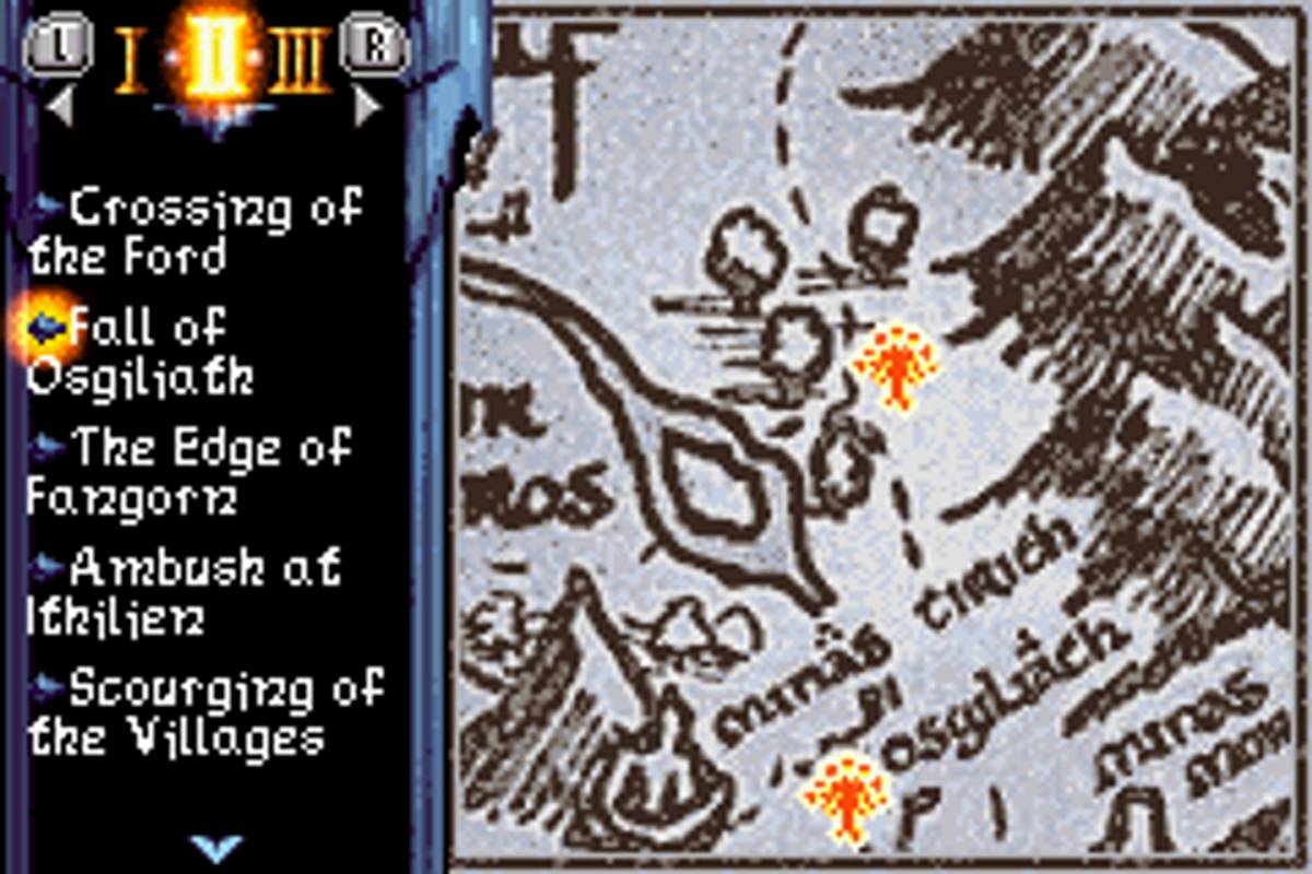 The Lord of the Rings: The Third Age ROM - GBA screenshot 2