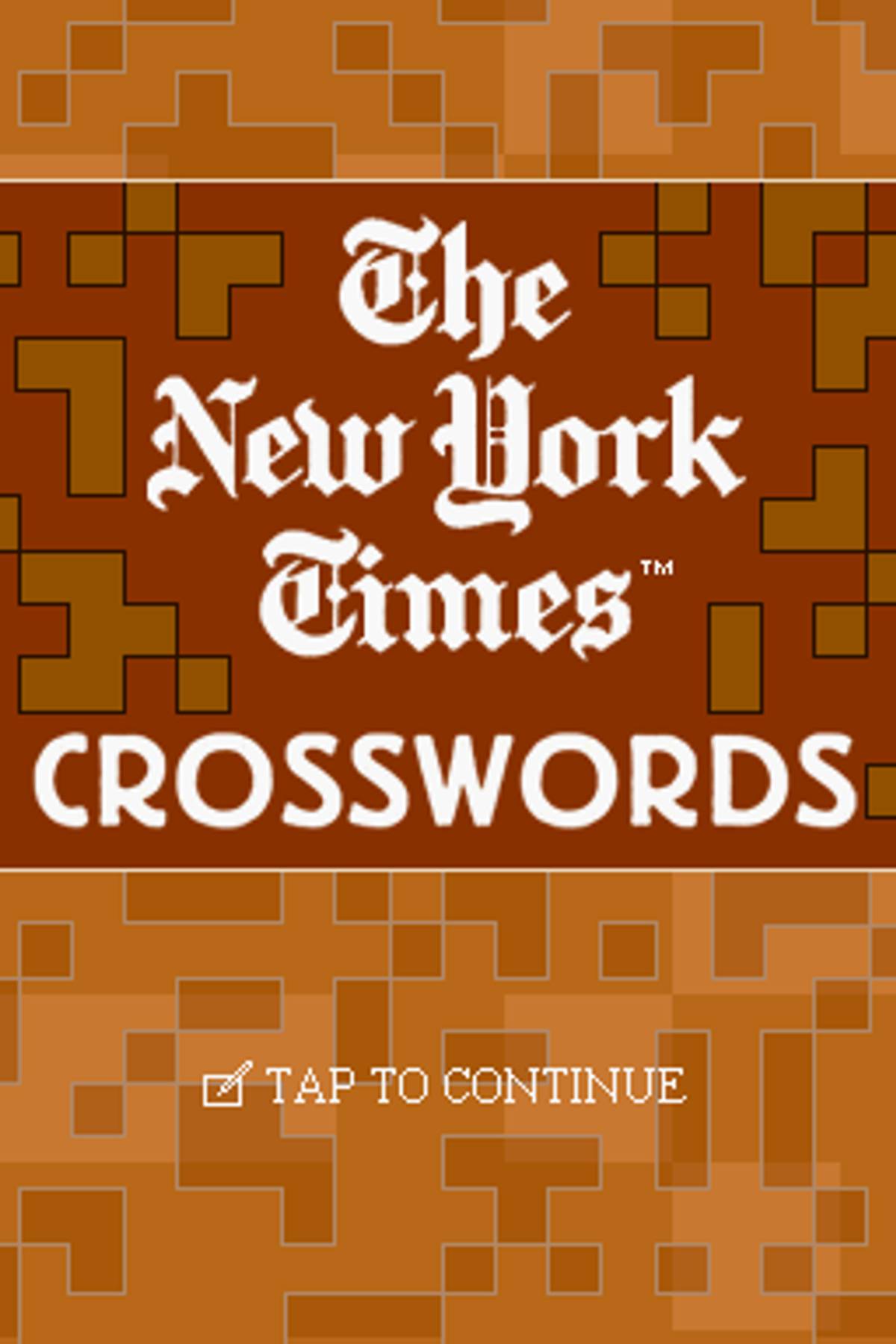 The New York Times Crosswords ROM - NDS screenshot 1