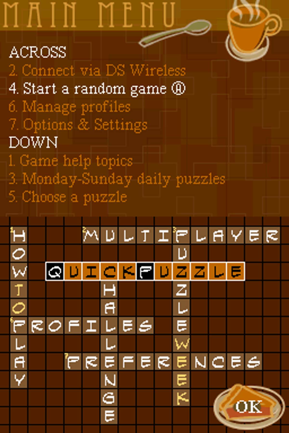 The New York Times Crosswords ROM - NDS screenshot 2