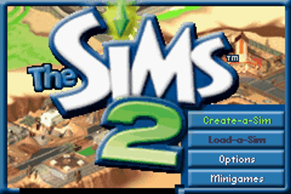 The Sims 2 ROM - GBA screenshot 1